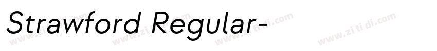 Strawford Regular字体转换 Strawford Regular字体转换